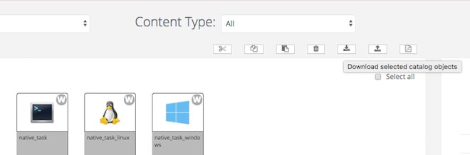 download catalog objects