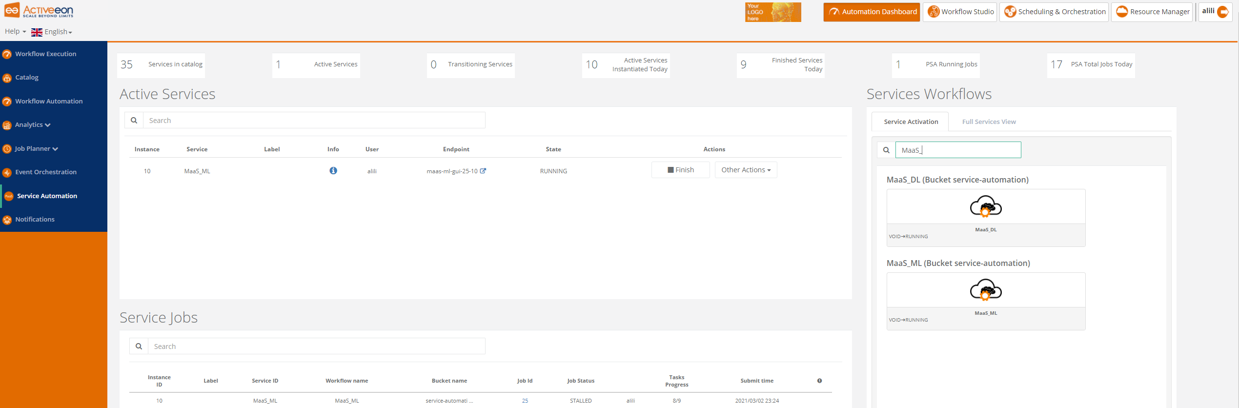 MAAS ML Delete Service