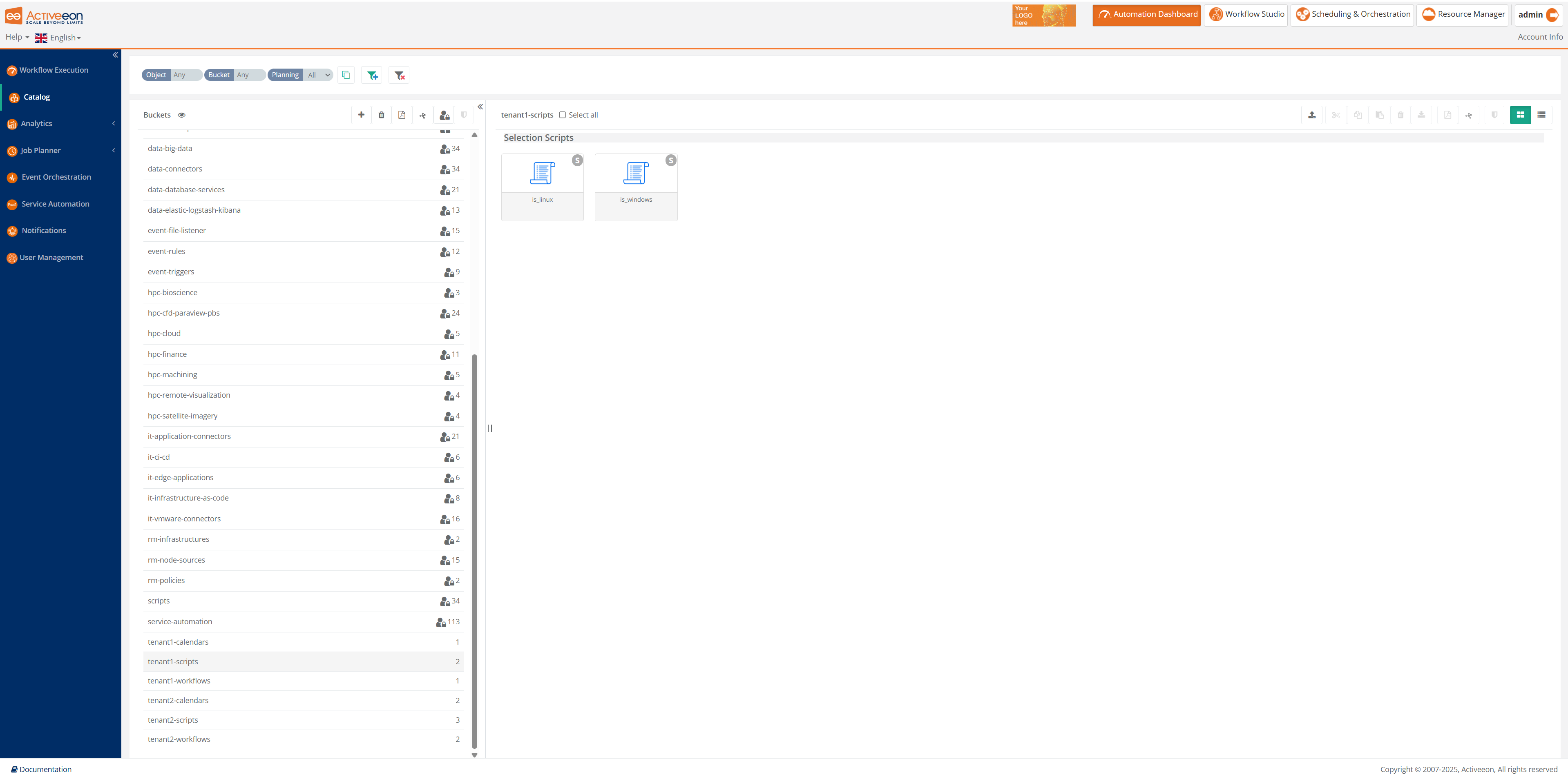 Catalog All Tenant View