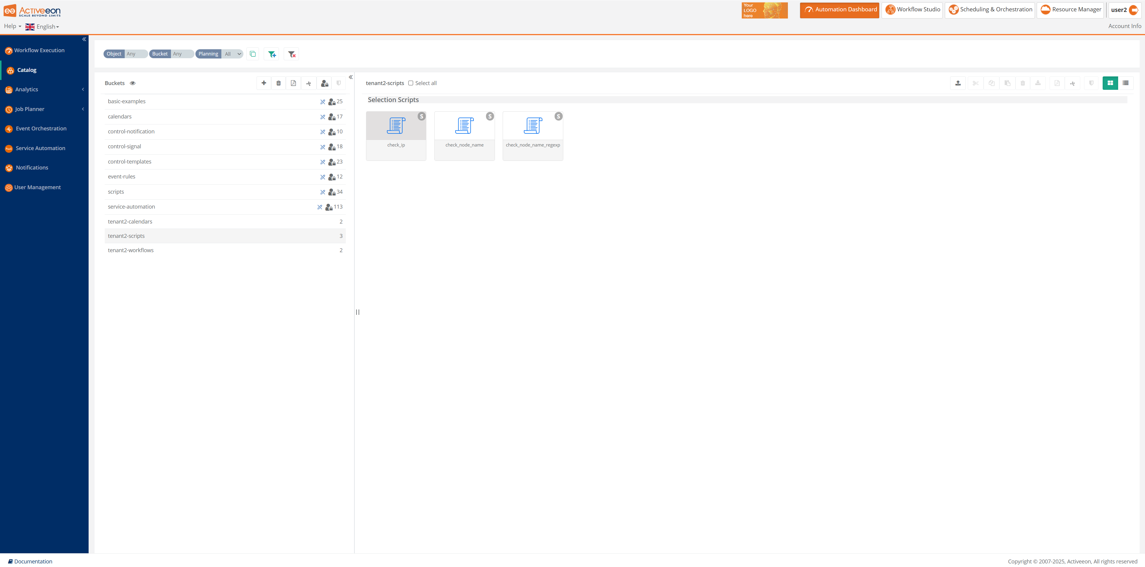 Catalog Tenant2 View